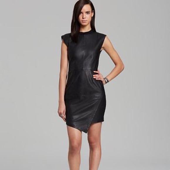 Trina Turk Dalia Leather Dress